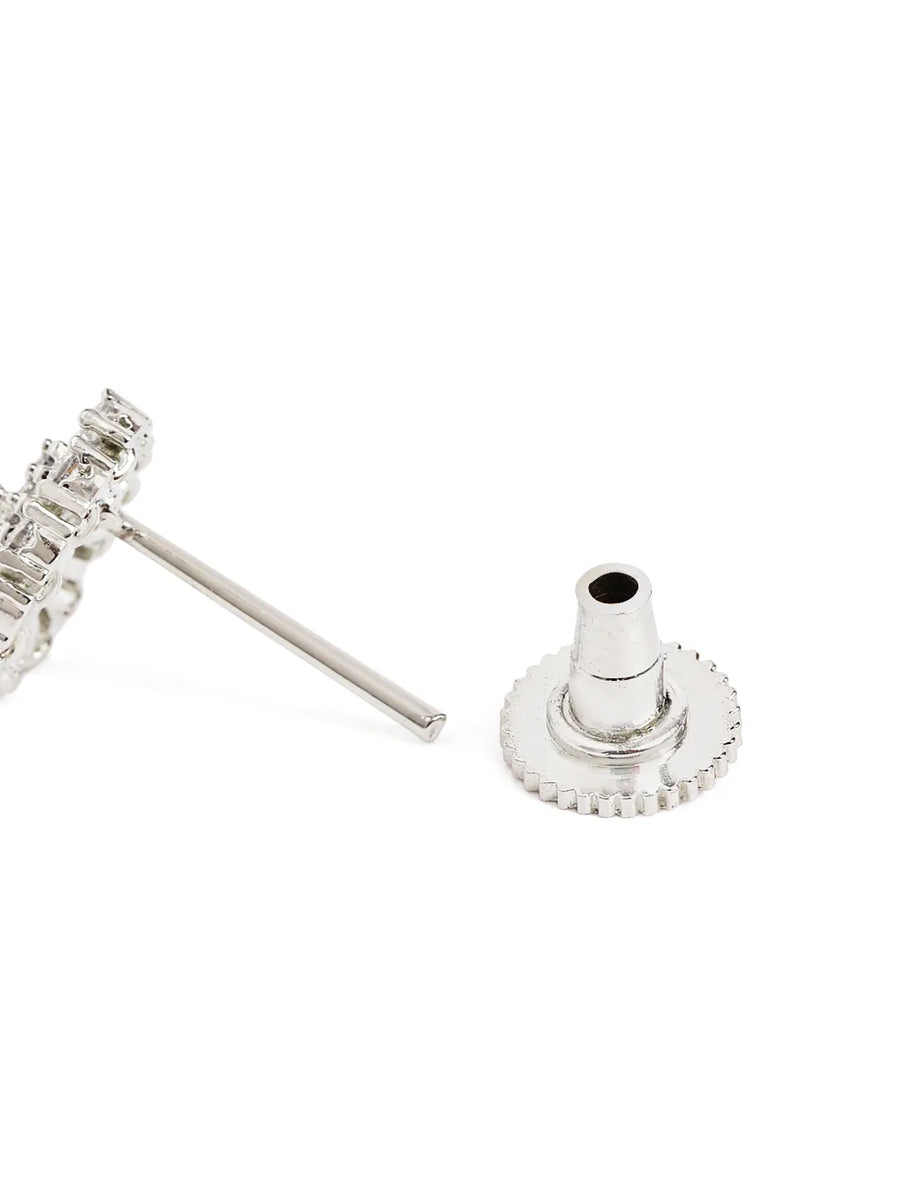 Timeless Diamond Circle Stud Earrings