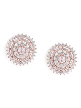 Timeless Spiral Diamond Stud Earrings