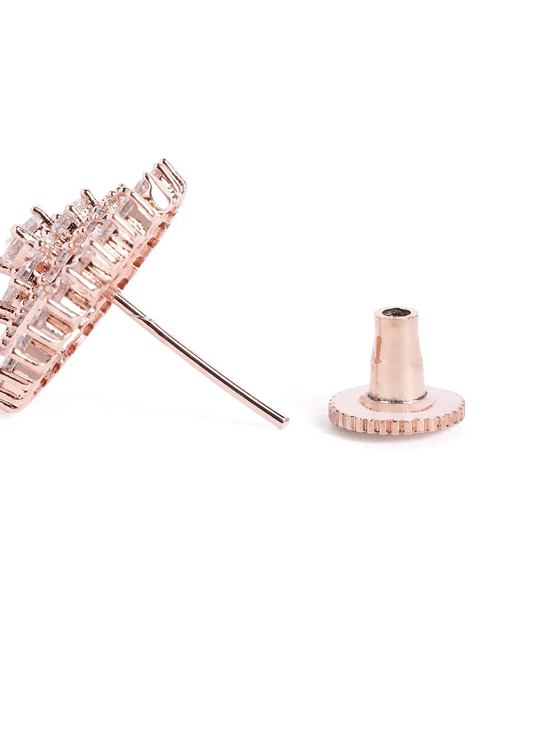 Timeless Spiral Diamond Stud Earrings