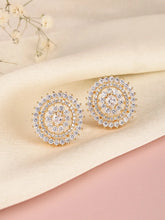 Timeless Spiral Diamond Stud Earrings