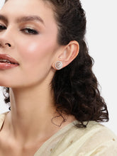 Timeless Spiral Diamond Stud Earrings