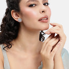 Timeless Spiral Diamond Stud Earrings - Silver