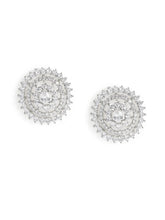 Timeless Spiral Diamond Stud Earrings