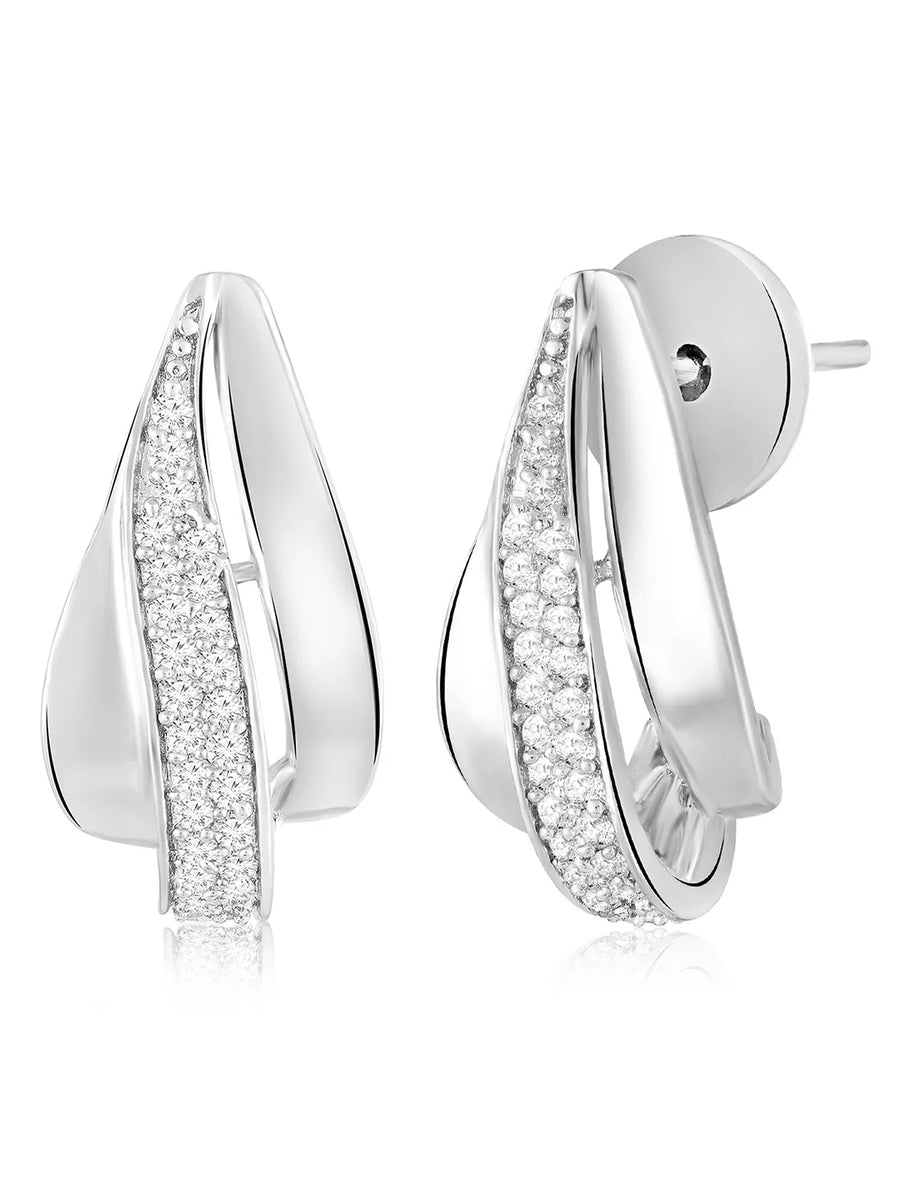 Studded Stud Earrings – Sparkling Everyday Elegance | Peora