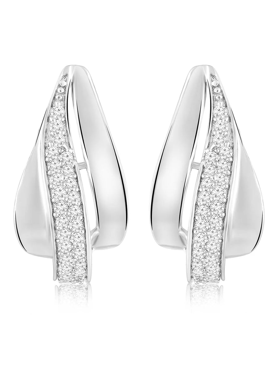 Studded Stud Earrings – Sparkling Everyday Elegance | Peora