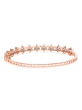 Stylish Flower CZ Studded kada