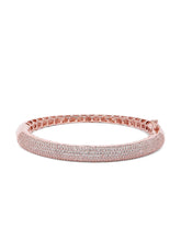 Timeless CZ Studded Minimalist Bracelet - Rose Gold