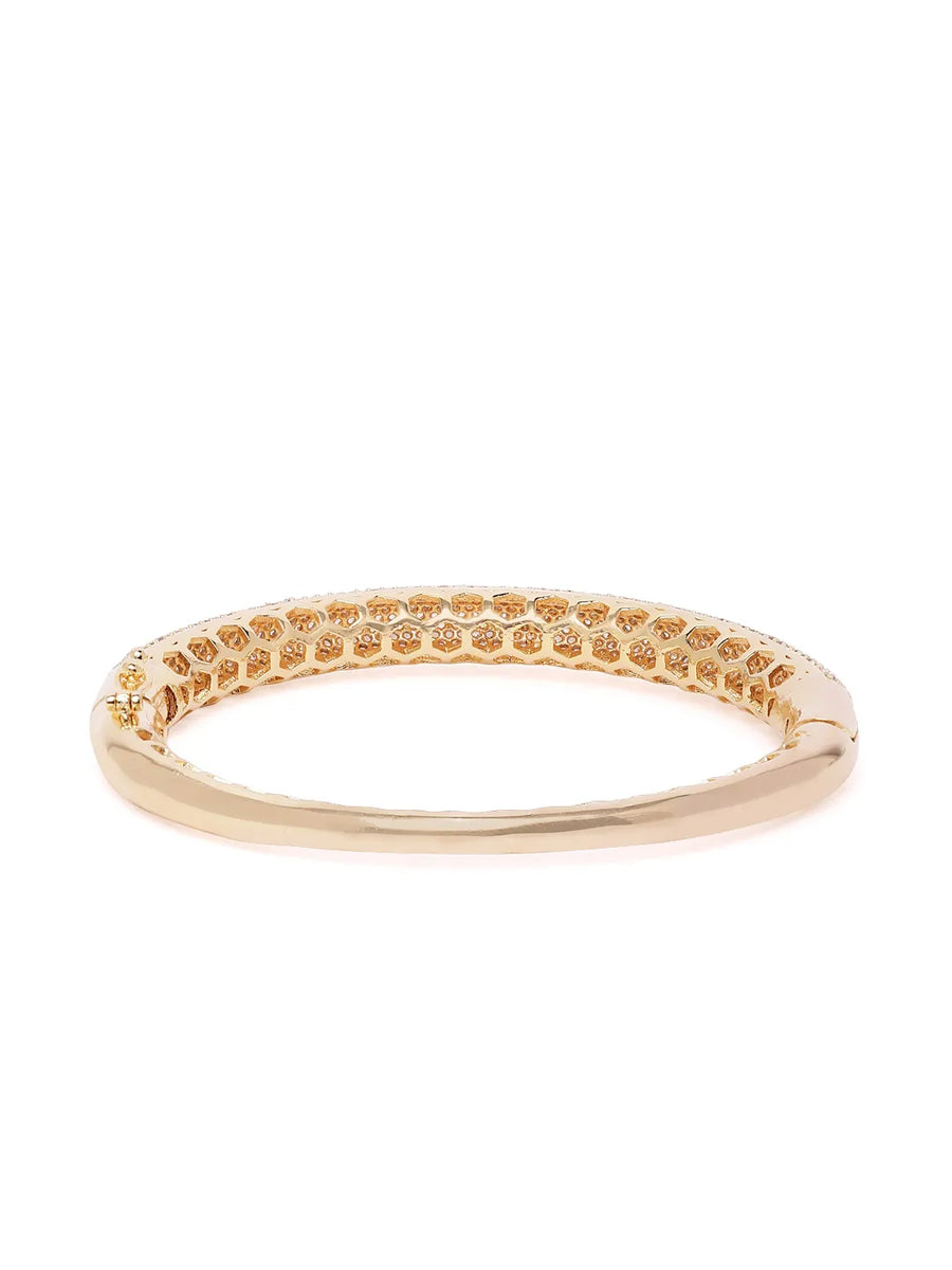 Timeless CZ Studded Minimalist Bracelet - Gold