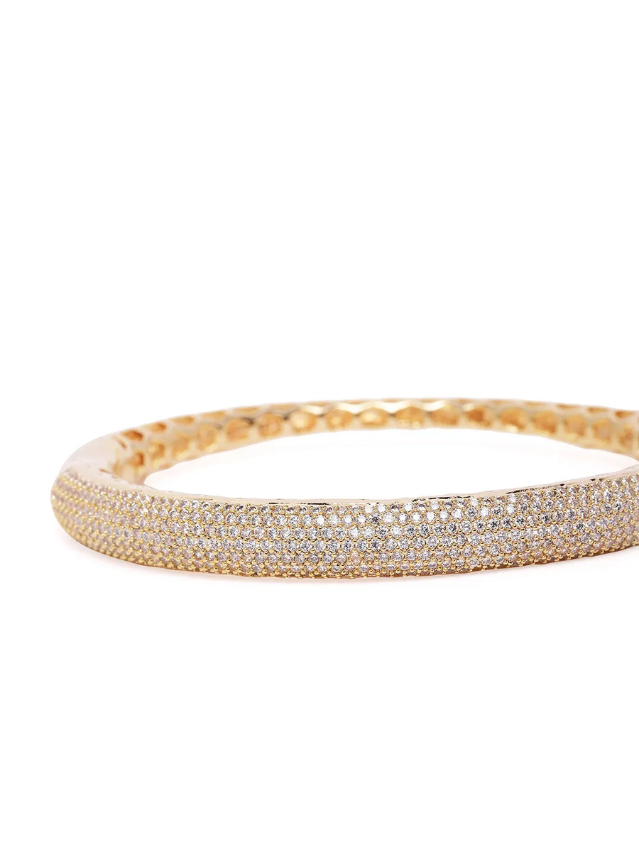 Timeless CZ Studded Minimalist Bracelet - Gold