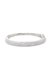 Timeless CZ Studded Minimalist Bracelet - Silver