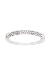 Timeless CZ Studded Minimalist Bracelet - Silver