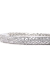 Timeless CZ Studded Minimalist Bracelet - Silver