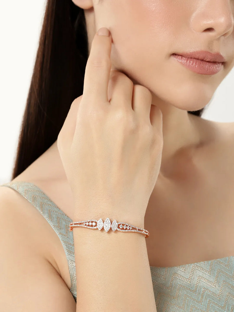 Radiant Sparkle CZ Studded Kada