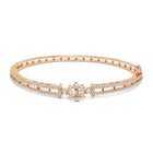 GlimmerAura Studded Kada for Women - Rose Gold