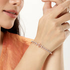 GlimmerAura Studded Kada for Women - Rose Gold