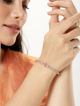 GlimmerAura Studded Kada for Women - Rose Gold