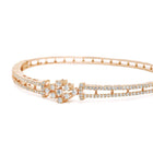 GlimmerAura Studded Kada for Women - Rose Gold