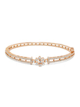 GlimmerAura Studded Kada for Women - Rose Gold