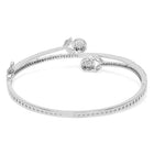 Elegant CZ Studded Kada Bracelet - Silver