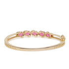 Crystal CZ Kada for Statement Look - Gold - Red