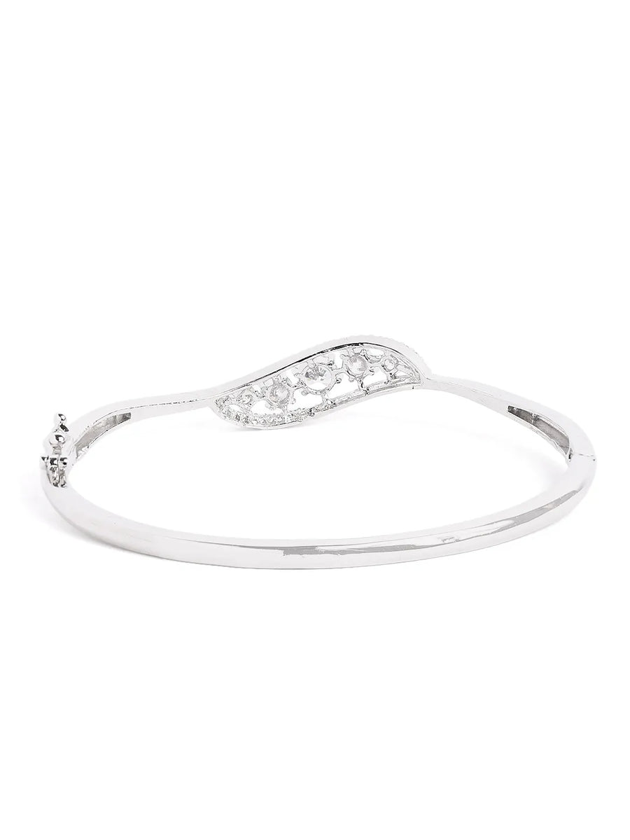 Crystal Cluster CZ Elegance Bangle