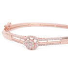 CZ Stone Bracelet for Classic Look - Rose Gold