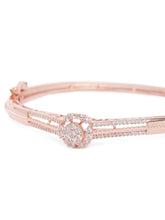CZ Stone Bracelet for Classic Look - Rose Gold
