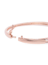 CZ Stone Bracelet for Classic Look - Rose Gold