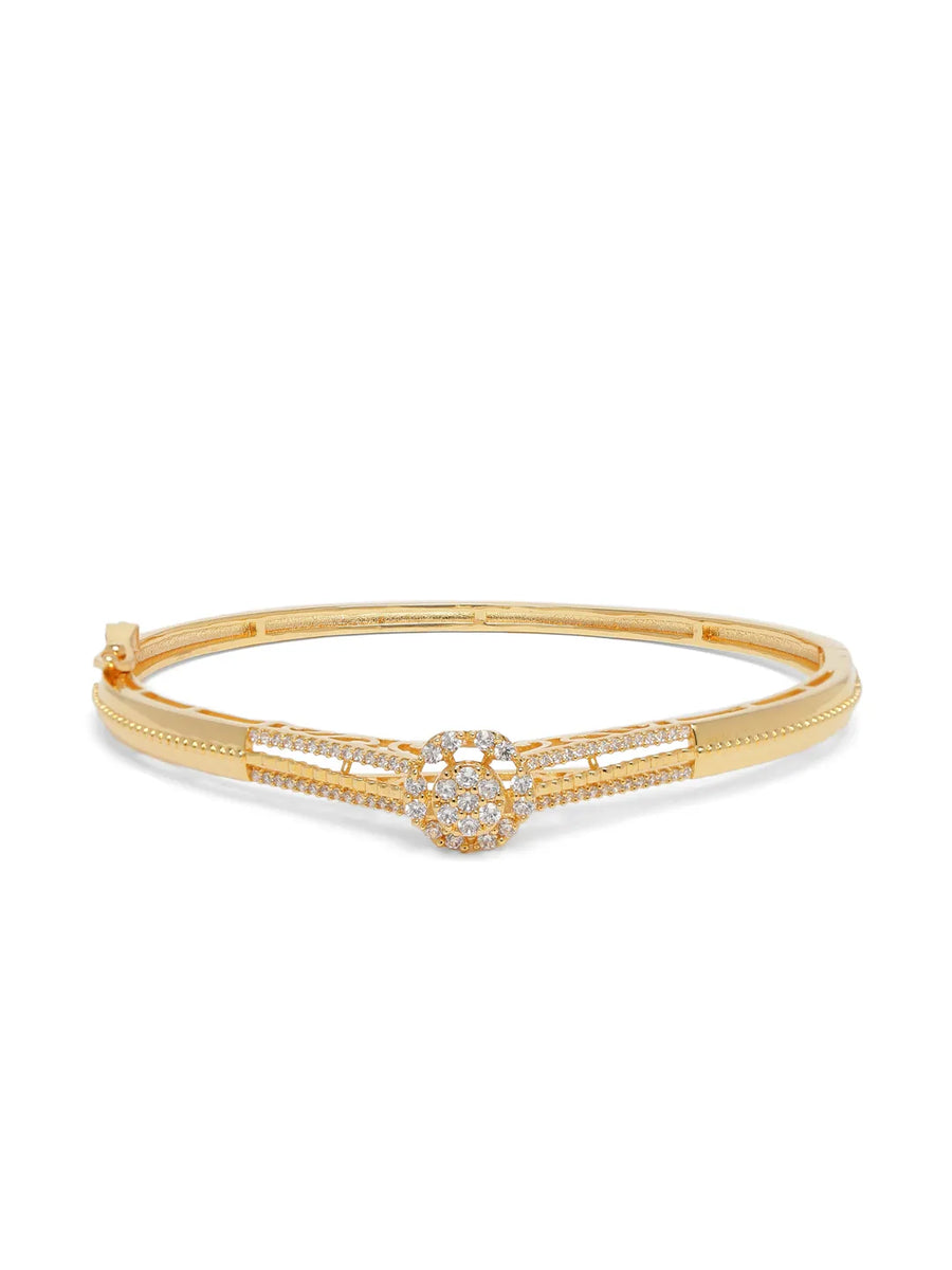 CZ Stone Bracelet for Classic Look - Gold