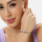 CZ Stone Bracelet for Classic Look - Silver
