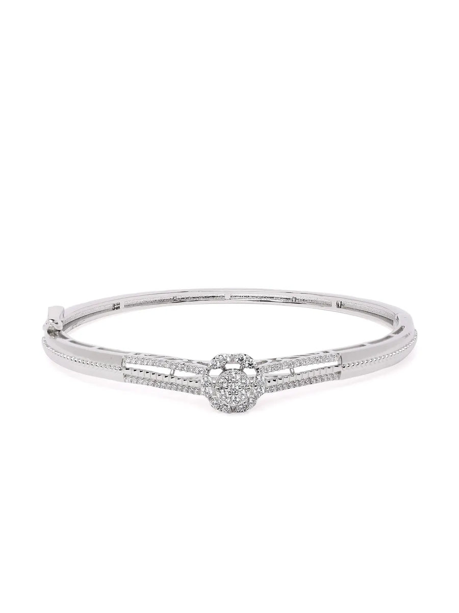 CZ Stone Bracelet for Classic Look - Silver
