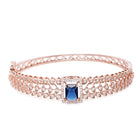 Luxe Sapphire CZ Stone Bridal Bracelet