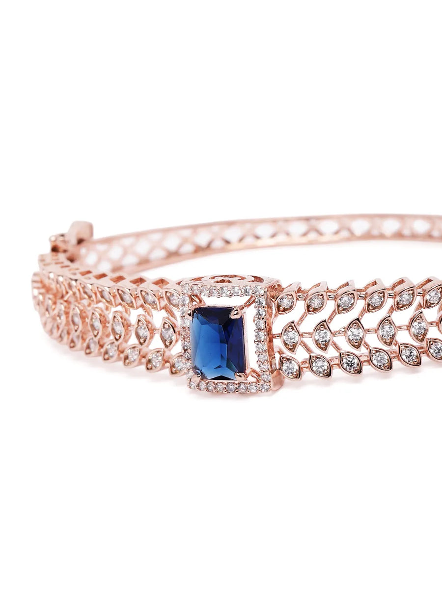 Luxe Sapphire CZ Stone Bridal Bracelet