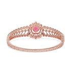CZ Studded Kada with Ruby Charm