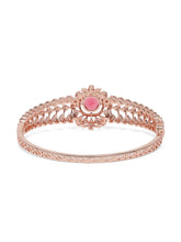 CZ Studded Kada with Ruby Charm