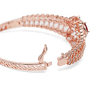 CZ Studded Kada with Ruby Charm