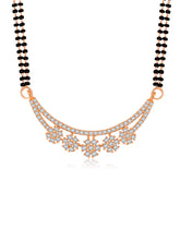 Radiant Rose Gold CZ Mangalsutra Set