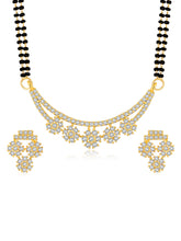 Radiant Rose Gold CZ Mangalsutra Set