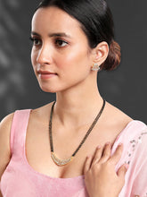 Stylish Rose Gold CZ Mangalsutra Set