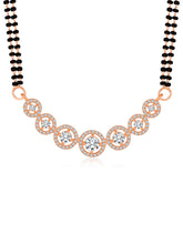 Gleaming Rose Gold Mangalsutra Set