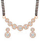 Gleaming Rose Gold Mangalsutra Set