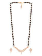 Chic CZ Rose Gold Mangalsutra Set