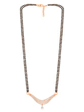 Chic CZ Rose Gold Mangalsutra Set