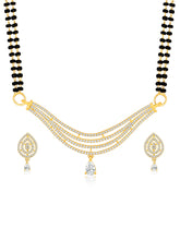 Chic CZ Rose Gold Mangalsutra Set