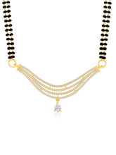 Chic CZ Rose Gold Mangalsutra Set