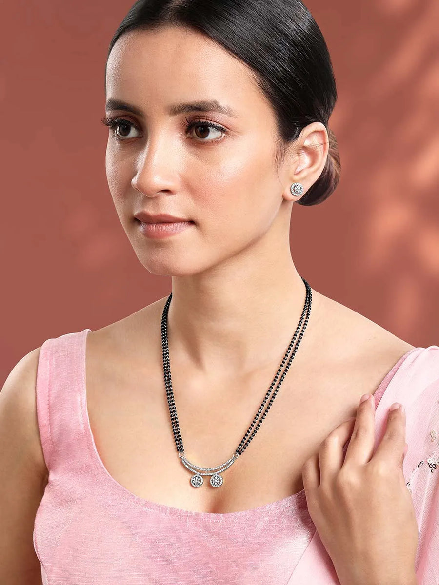 Elegant CZ Mangalsutra Set | Timeless Mangalsutra Designs by Peora

