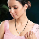 Gilded Sparkle CZ Mangalsutra Set