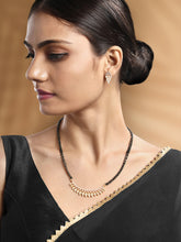 Radiant Rose Gold CZ Mangalsutra Set