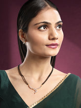 Dazzling CZ Rose Gold Mangalsutra Set