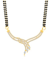 Dazzling CZ Rose Gold Mangalsutra Set